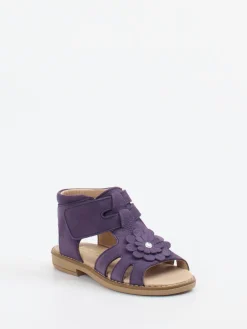 – Mädchensandale aus Nubukleder Violett*Ralph Harrison Classic New