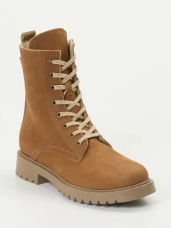 Kinder Ralph Harrison Classic – Schnürboots aus Nubukleder Cognac