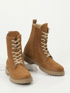 Kinder Ralph Harrison Classic – Schnürboots aus Nubukleder Cognac