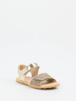 Kinder Ralph Harrison Classic – Sandalen aus geprägtem Leder Gold