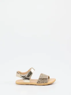 Kinder Ralph Harrison Classic – Sandalen aus geprägtem Leder Gold