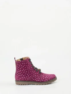 – Winterboots aus geprägtem Leder Beerenpink*Ralph Harrison Classic Outlet