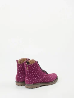 – Winterboots aus geprägtem Leder Beerenpink*Ralph Harrison Classic Outlet