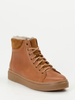 Herren Ralph Harrison Country – High-Top Sneaker aus Fettleder Cognac