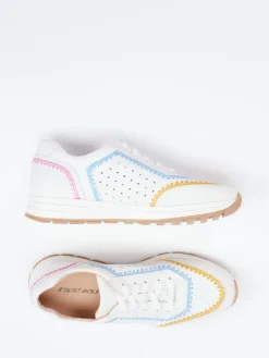 – Sneaker aus Kalbleder mit Farbstickerei*Rapid Soul Clearance