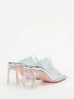 – High Heels aus Metallic mit Stsbesatz*RAS Clearance