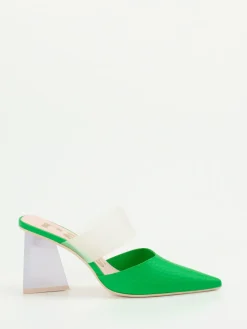 Damen RAS – Mules aus Kalbleder mit transparentem Riemen