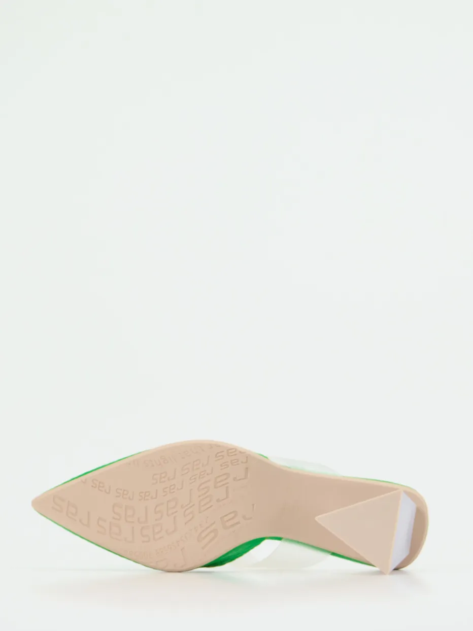 Damen RAS – Mules aus Kalbleder mit transparentem Riemen