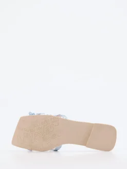 Damen RAS – Pantolette aus Metallicleder hell irisierend