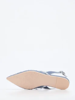 Damen RAS – Slingback-Ballerinas aus Denim mit Stsdetails