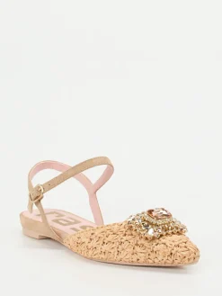 – Slingback-Ballerinas aus Raffiabast*RAS Outlet