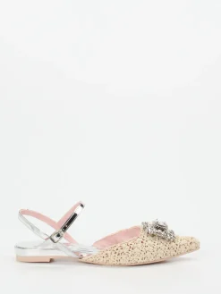 Damen RAS – Slingback-Ballerinas aus Bastgeflecht