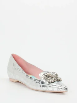 – Spitzballerinas aus Metallicleder*RAS Sale