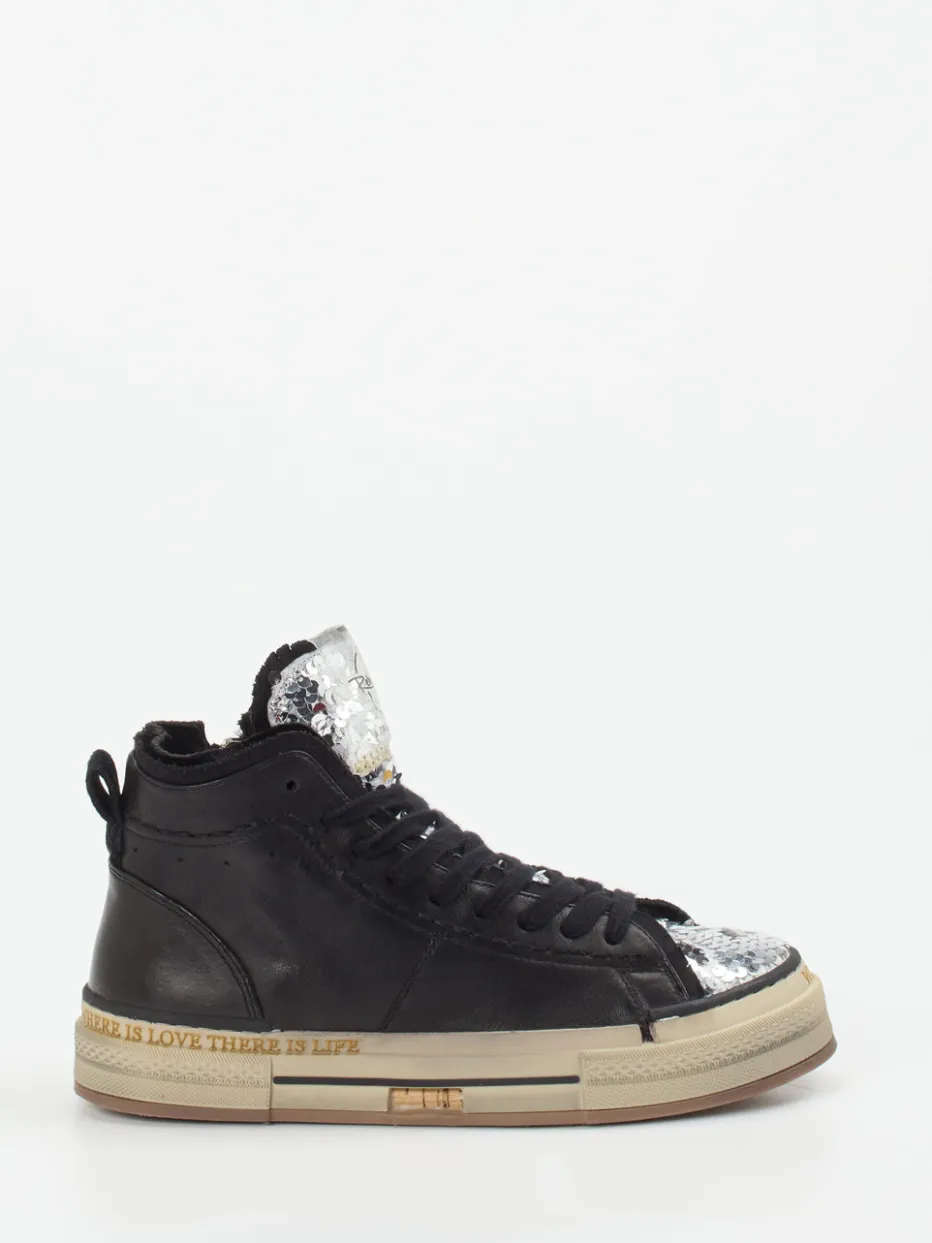 Damen Rebecca White – High-Top Sneaker aus Metallicleder