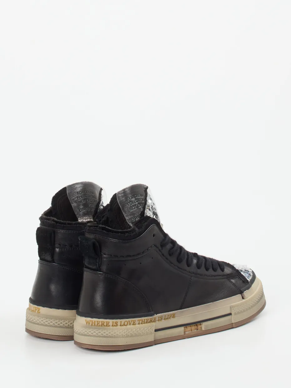 Damen Rebecca White – High-Top Sneaker aus Metallicleder