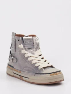 Damen Rebecca White – High-Top Sneaker aus Metallicleder