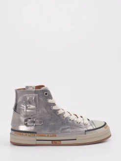 Damen Rebecca White – High-Top Sneaker aus Metallicleder