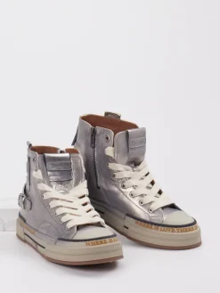 Damen Rebecca White – High-Top Sneaker aus Metallicleder
