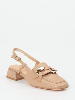 Damen Regarde Le Ciel – Slingpumps aus Lammleder braun