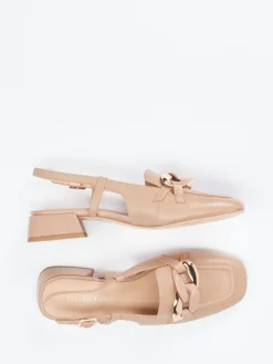 Damen Regarde Le Ciel – Slingpumps aus Lammleder braun
