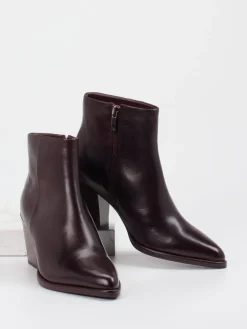 Damen Regarde Le Ciel – Stiefelette aus Kalbleder dunkelrot