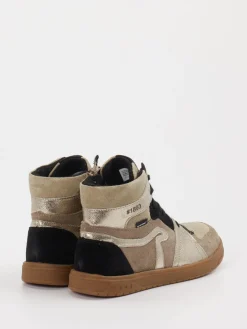 Kinder Richter – High-Top-Sneaker aus Veloursleder Beige