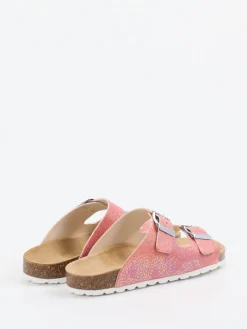 Kinder Richter – Kinder-Pantoletten aus Kalbleder Korallrosa