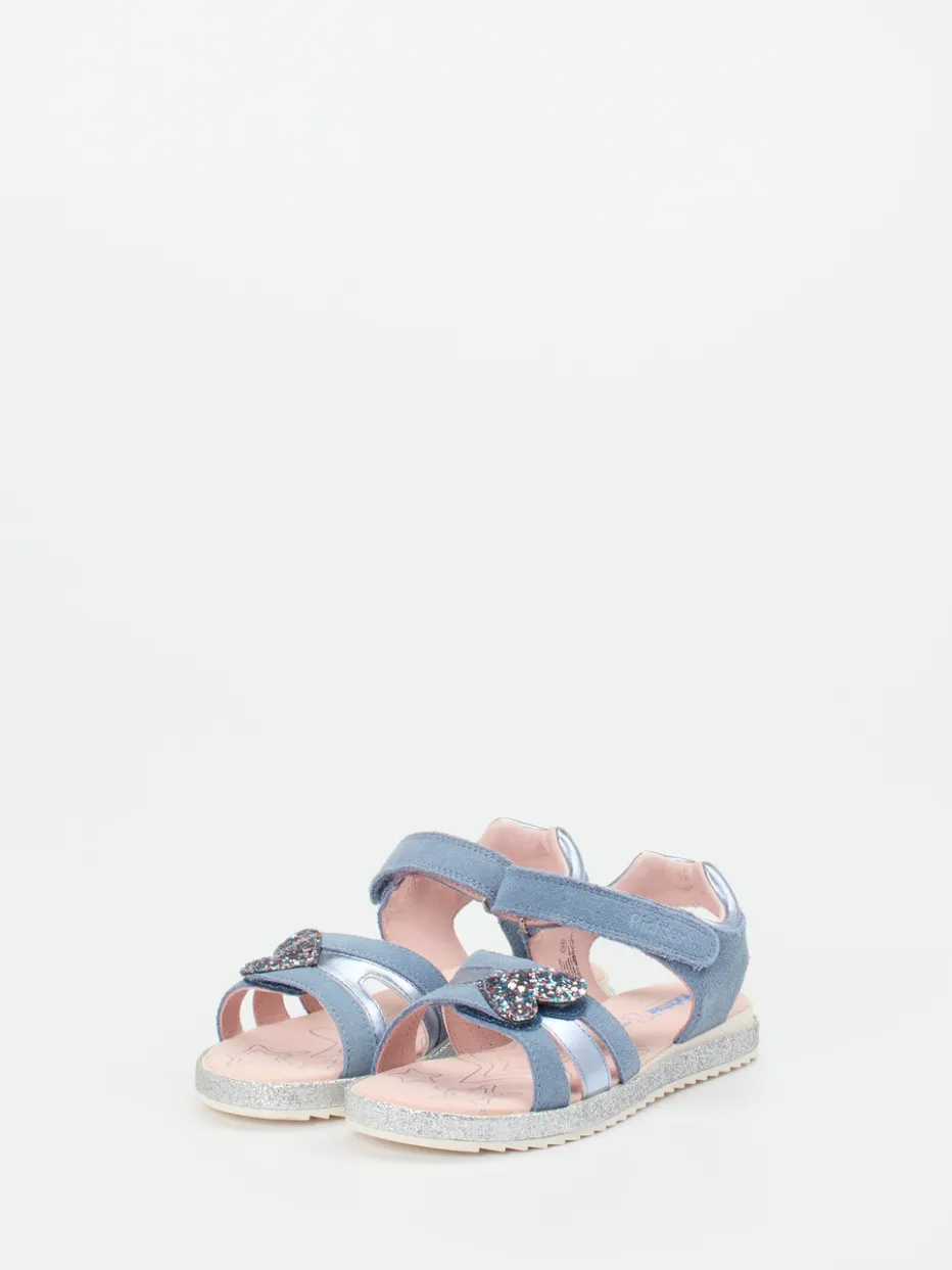 Kinder Richter – Klettsandale aus Veloursleder hell