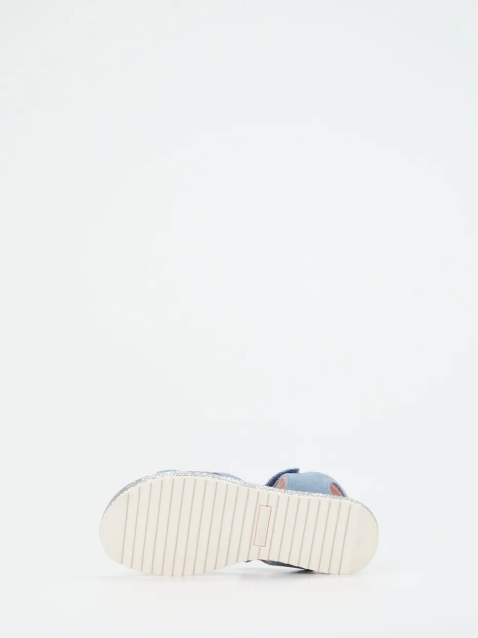 Kinder Richter – Klettsandale aus Veloursleder hell