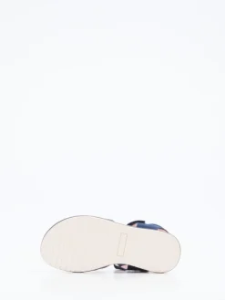 Kinder Richter – Klettsandale aus Veloursleder Dunkel