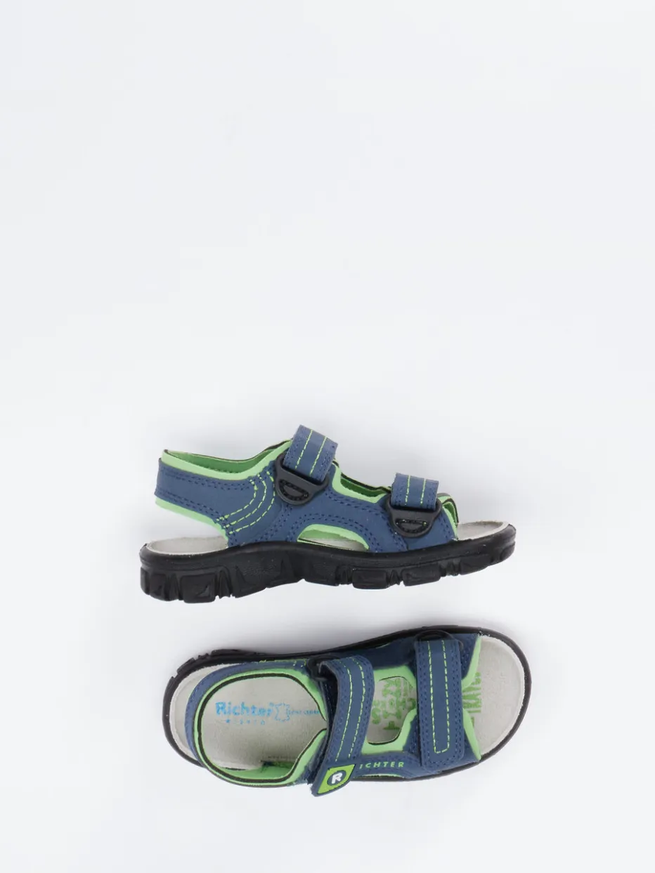 Kinder Richter – Klettsandalen aus Textil in Dunkel