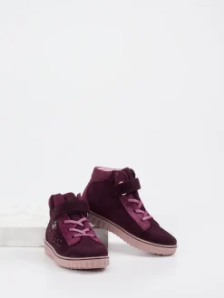 – High-Top Sneaker aus Veloursleder brombeer*Ricosta Online