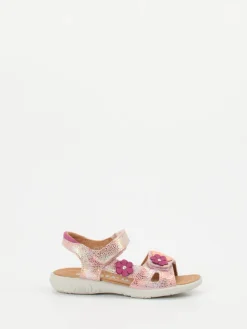 Kinder Ricosta – Klettsandale aus geprägtem Leder