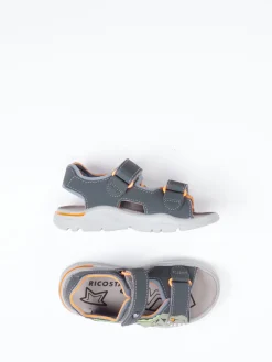 Kinder Ricosta – Klettsandale aus Synthetik in Anthrazit