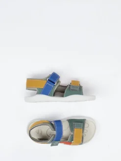 Kinder Ricosta – Klettsandale aus Synthetik in Khaki