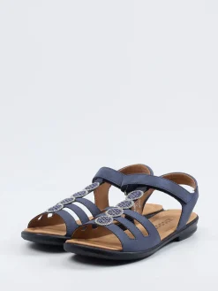 – Komfortsandalen aus Synthetik in Dunkel*Ricosta New