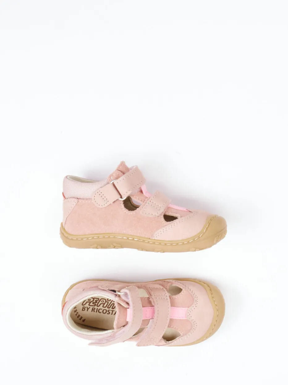 Kinder Ricosta – Lauflernsandale aus Nubukleder