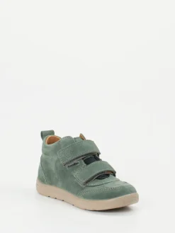 Kinder Ricosta – Lauflernschuhe aus Veloursleder salbei