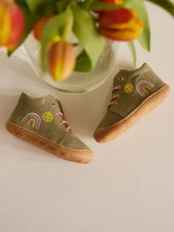 – Lauflernschuhe aus Nubukleder oliv*Ricosta Discount