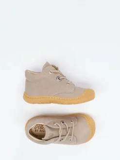 Kinder Ricosta – Lauflernschuhe aus Nubukleder beige