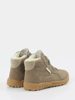 Kinder Ricosta – Lauflernstiefel aus Nubukleder sandbeige