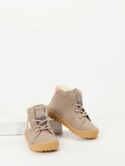 Kinder Ricosta – Lauflernstiefeletten aus Nubukleder taupe