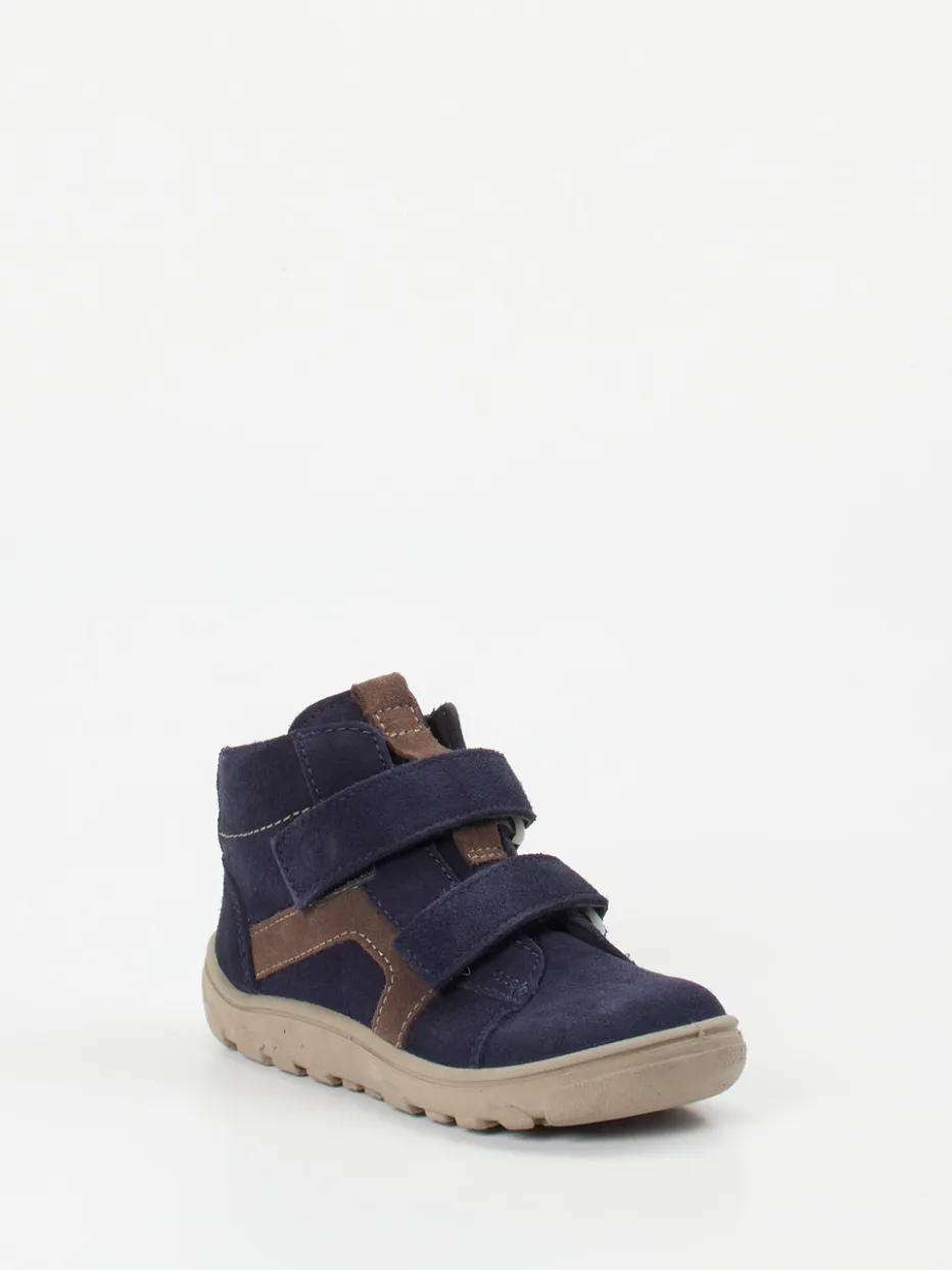 Kinder Ricosta – Mid-Cut Klettboots aus Veloursleder Dunkel