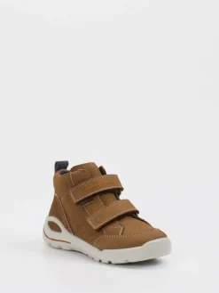 Kinder Ricosta – Mid-Cut Sneaker aus Nubukleder cognac