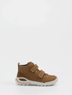 Kinder Ricosta – Mid-Cut Sneaker aus Nubukleder cognac