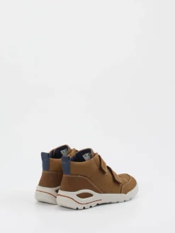 Kinder Ricosta – Mid-Cut Sneaker aus Nubukleder cognac