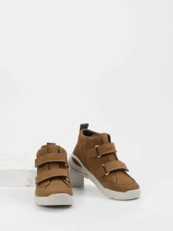 Kinder Ricosta – Mid-Cut Sneaker aus Nubukleder cognac