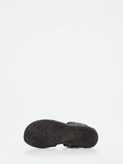 Kinder Ricosta – Riemchensandale aus Nubukleder Dunkel