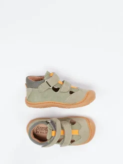 – Sandale aus Nubukleder in Oliv*Ricosta