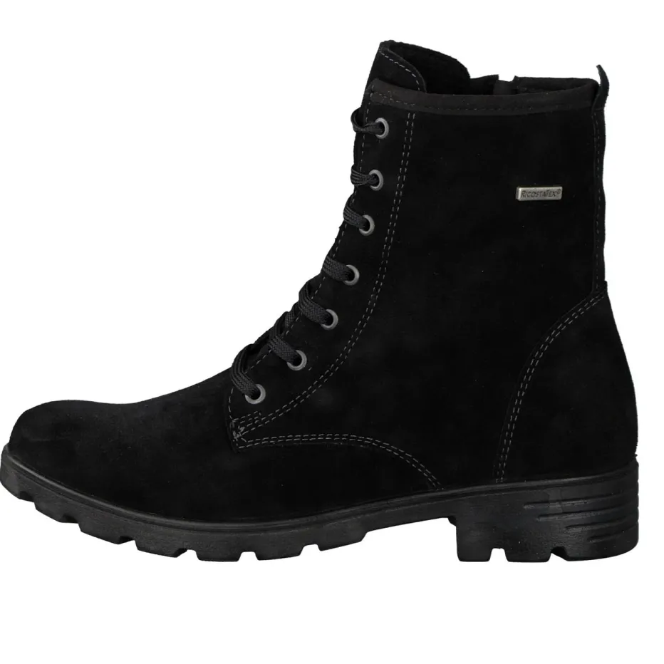 Kinder Ricosta – Schnürboots aus Veloursleder